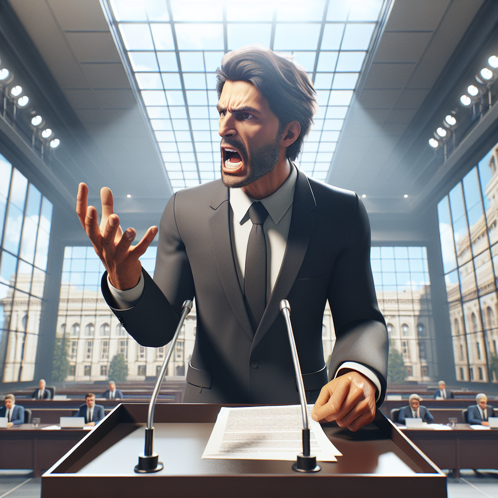 Senator S1R passionately criticizes gerrymandering practices.